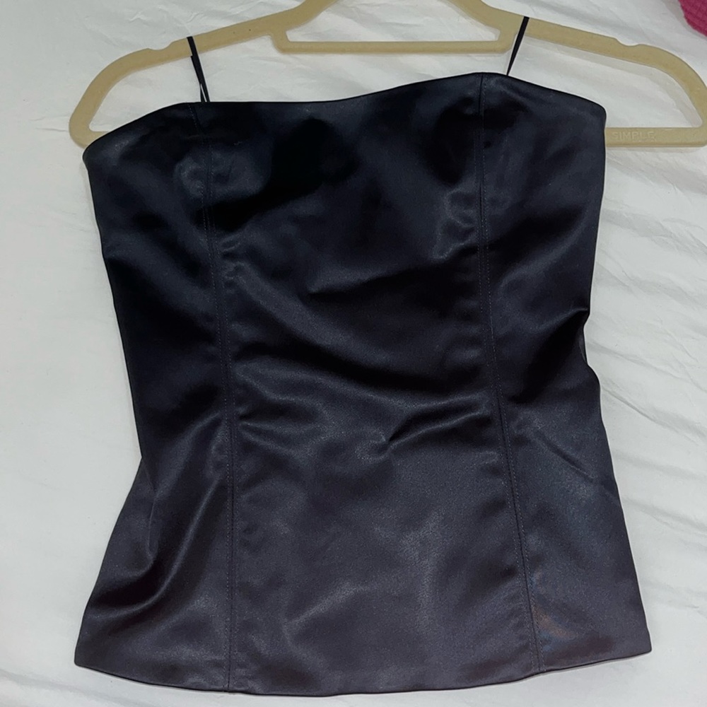 Aritzia Babaton Satin strapless top